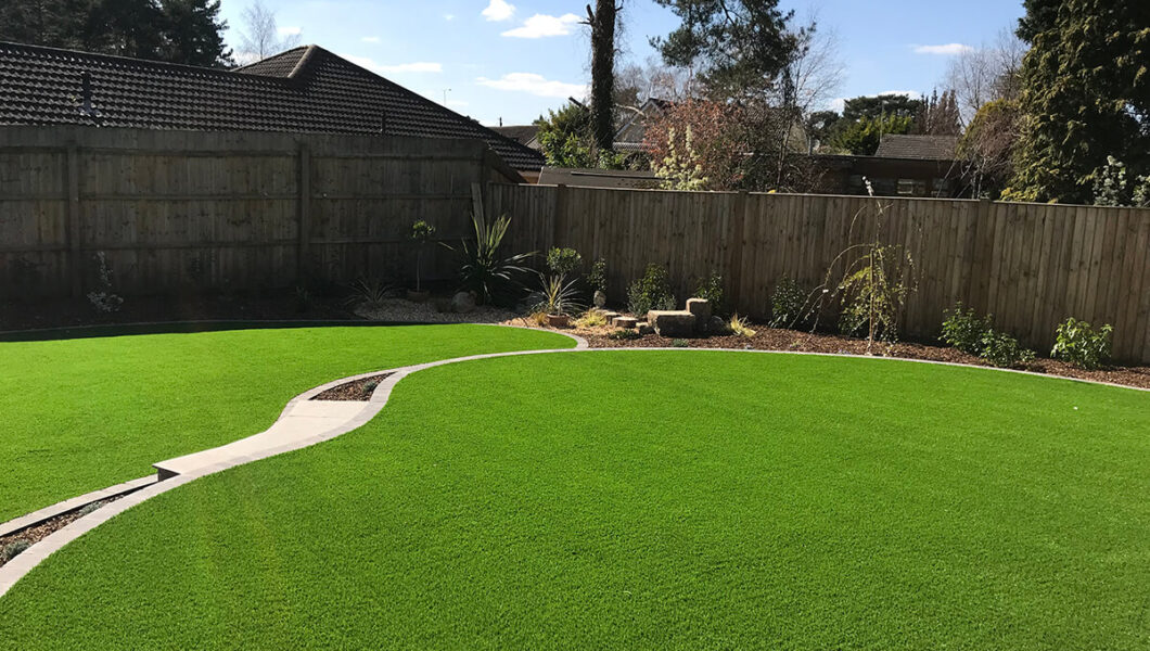 Artificial grass lawn