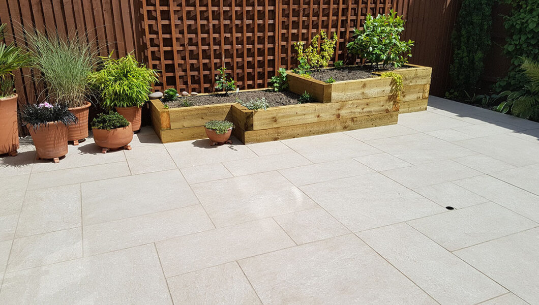 Patio design and paving