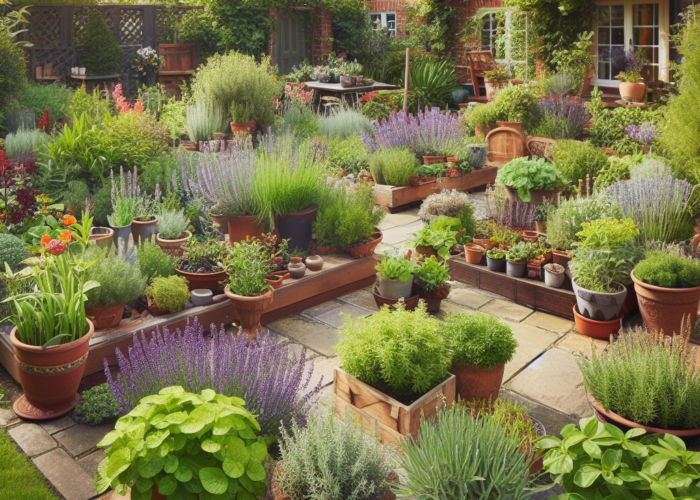Herb garden design.