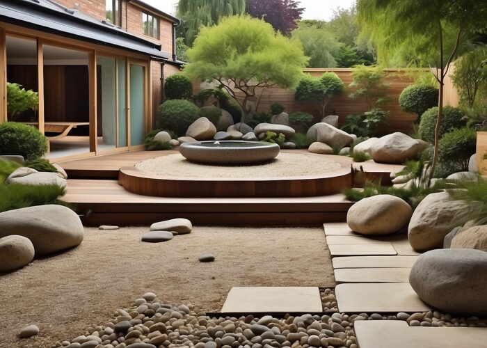 relaxing zen garden design