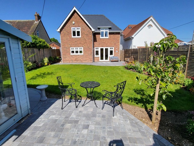 Landscape gardening services in Calmore Hampshire.